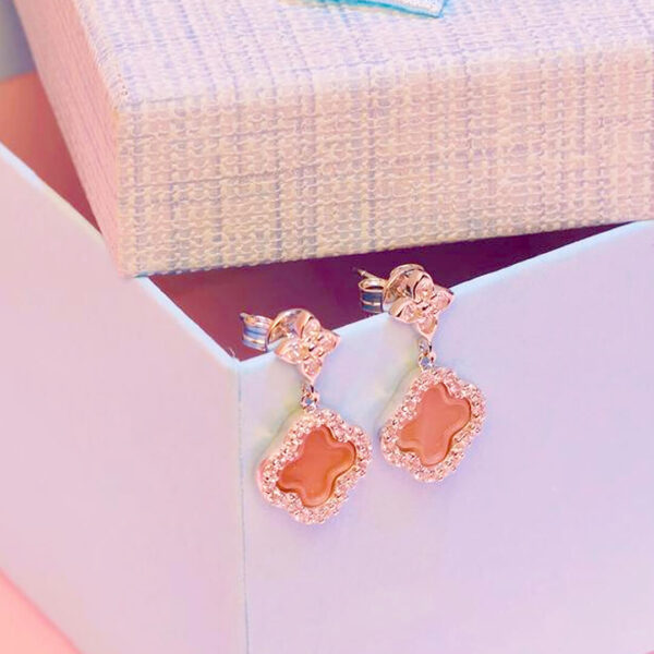 Emerald Bloom 22K Gold – Butterfly Drop Earrings