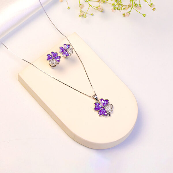 "Violet Charm Jewelry Set"
