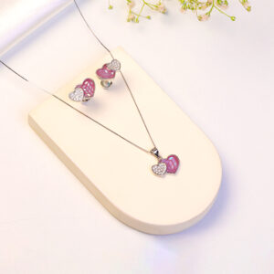 Twinned Love Pendant Set