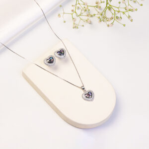 Black Heart Elegance Chain Set