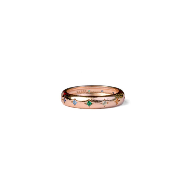 Starlight Rose Silver Ring - Image 3