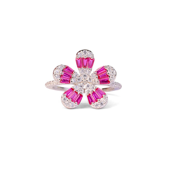 Floral Radiance Pink Ring - Image 3