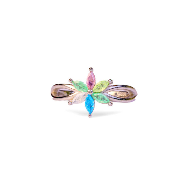 Floral Fantasy Multicolor Ring - Image 3