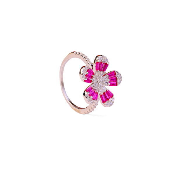 Floral Radiance Pink Ring
