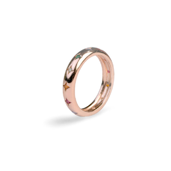 Starlight Rose Silver Ring - Image 4