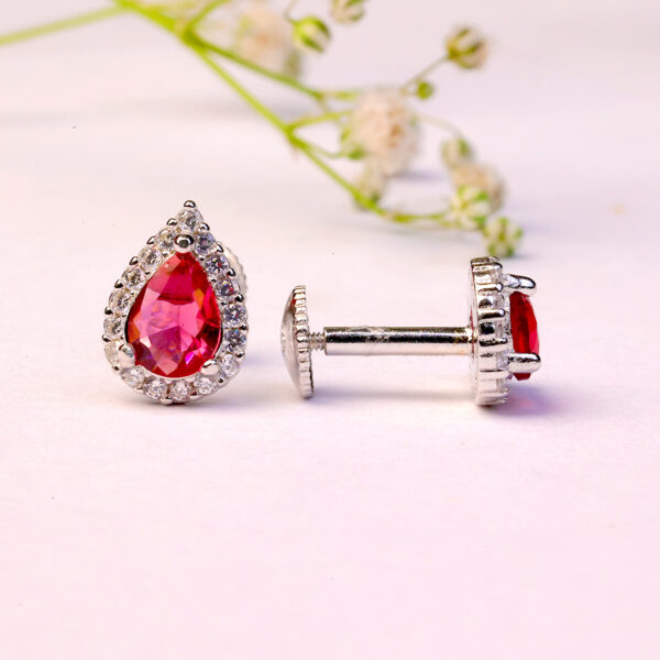Radiant Pink Teardrop Pendant set - Image 6
