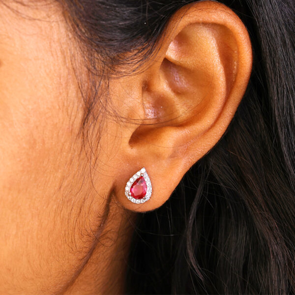 Radiant Pink Teardrop Pendant set - Image 7