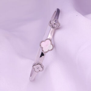 Silver Clover Bracelet