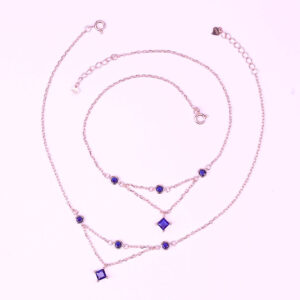 Sapphire Glow Anklet