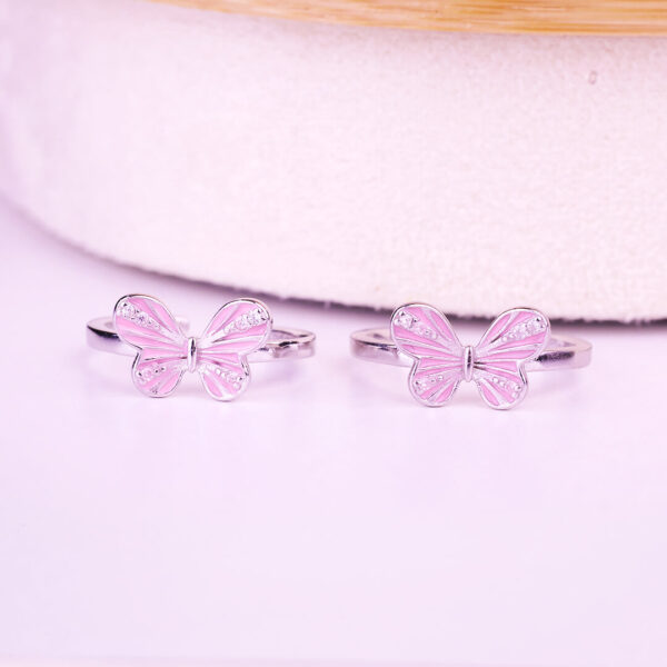 Pink Flutter Toe Ring
