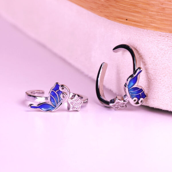 Midnight Bloom Toe Ring - Image 2