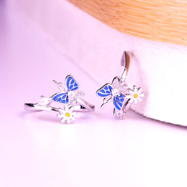 Butterfly Garden Toe Ring - Image 2
