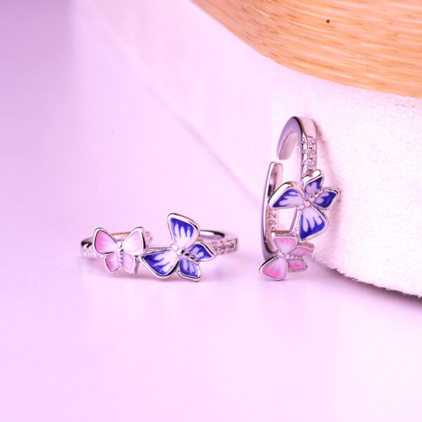 Twin Butterflies Toe Ring - Image 2
