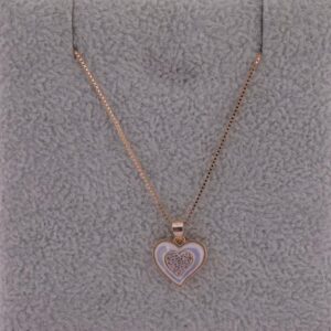 Pearl Glow Heart Pendant Necklace