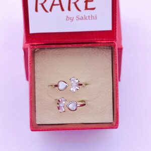 Heart Bow Adjustable Toe Ring