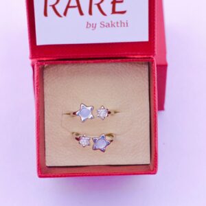 Twin Star Adjustable Toe Ring