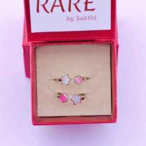 Starry Blush Toe Ring