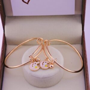 Moon Bunny RoseGold Baby Bangles
