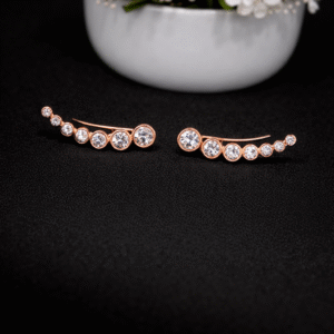 Blush Halo Curve Earcuff