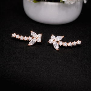 Rose Bloom Arc Earcuff