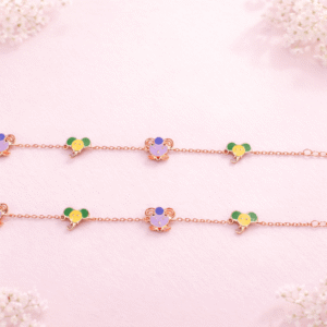 Rainbow Jumbo Charm Anklet