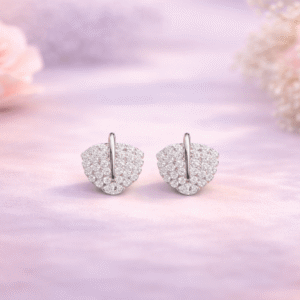 Crystal Radiance Heart Studs