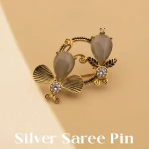 Silver Saree Pin