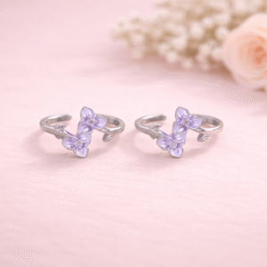 Lavender Blossom Toe Ring
