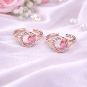 Pink Lotus Bloom Toe Ring