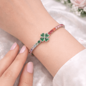 Emerald Clover Bracelet