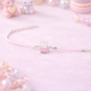 Cute Piggy Charm Kids Bracelet