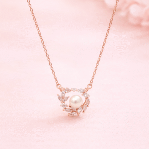 Rose Pearl Blossom Necklace